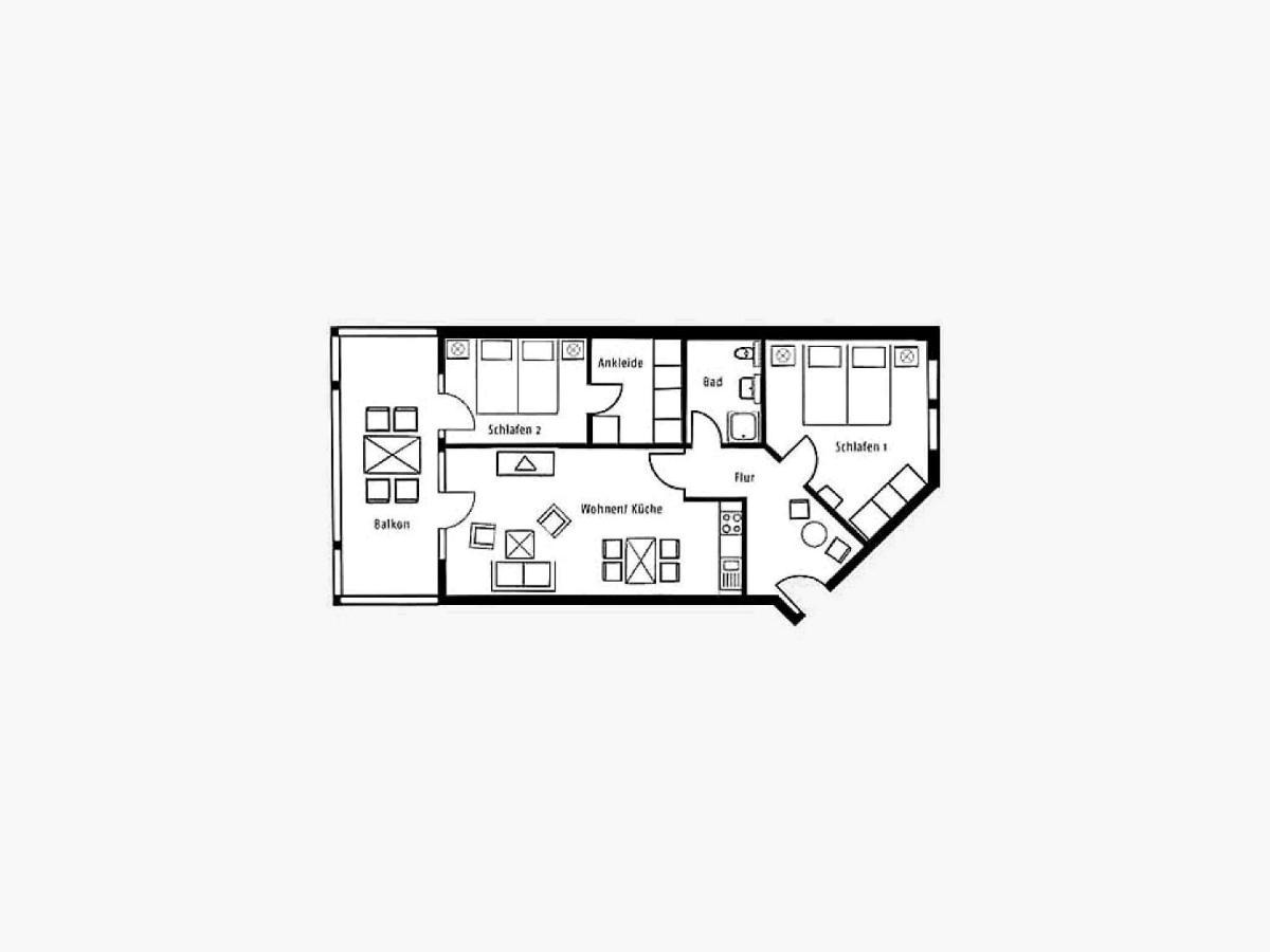 Duenenpark Binz - Komfort Ferienwohnung Mit 2 Schlafzimmern Und Balkon Im Obergeschoss 277 Εξωτερικό φωτογραφία